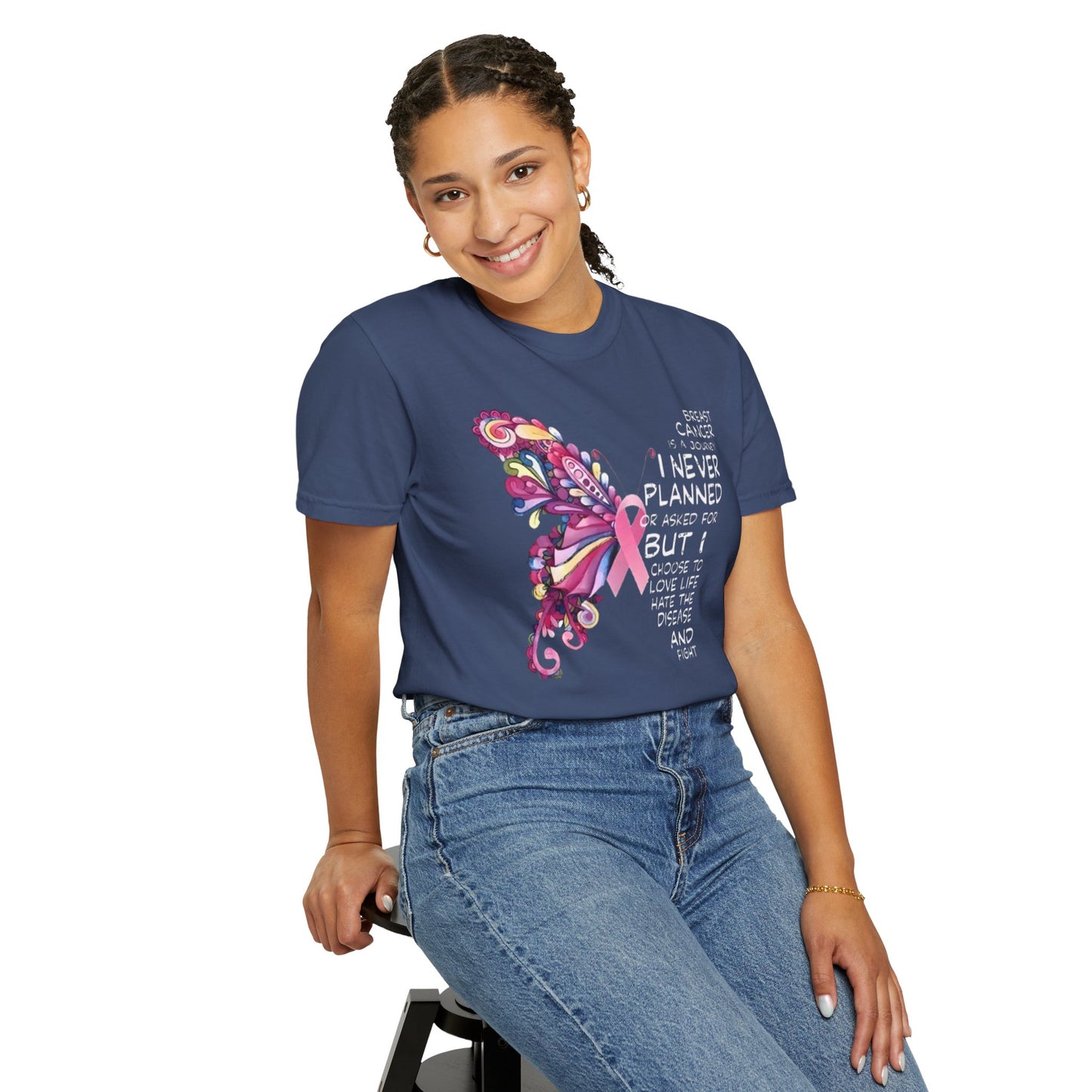 A Journey I Never Planned Unisex Garment-Dyed T-shirt