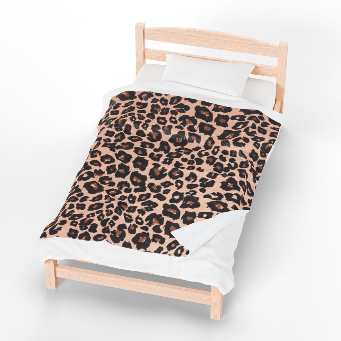 Leopard Print Velveteen Plush Blanket