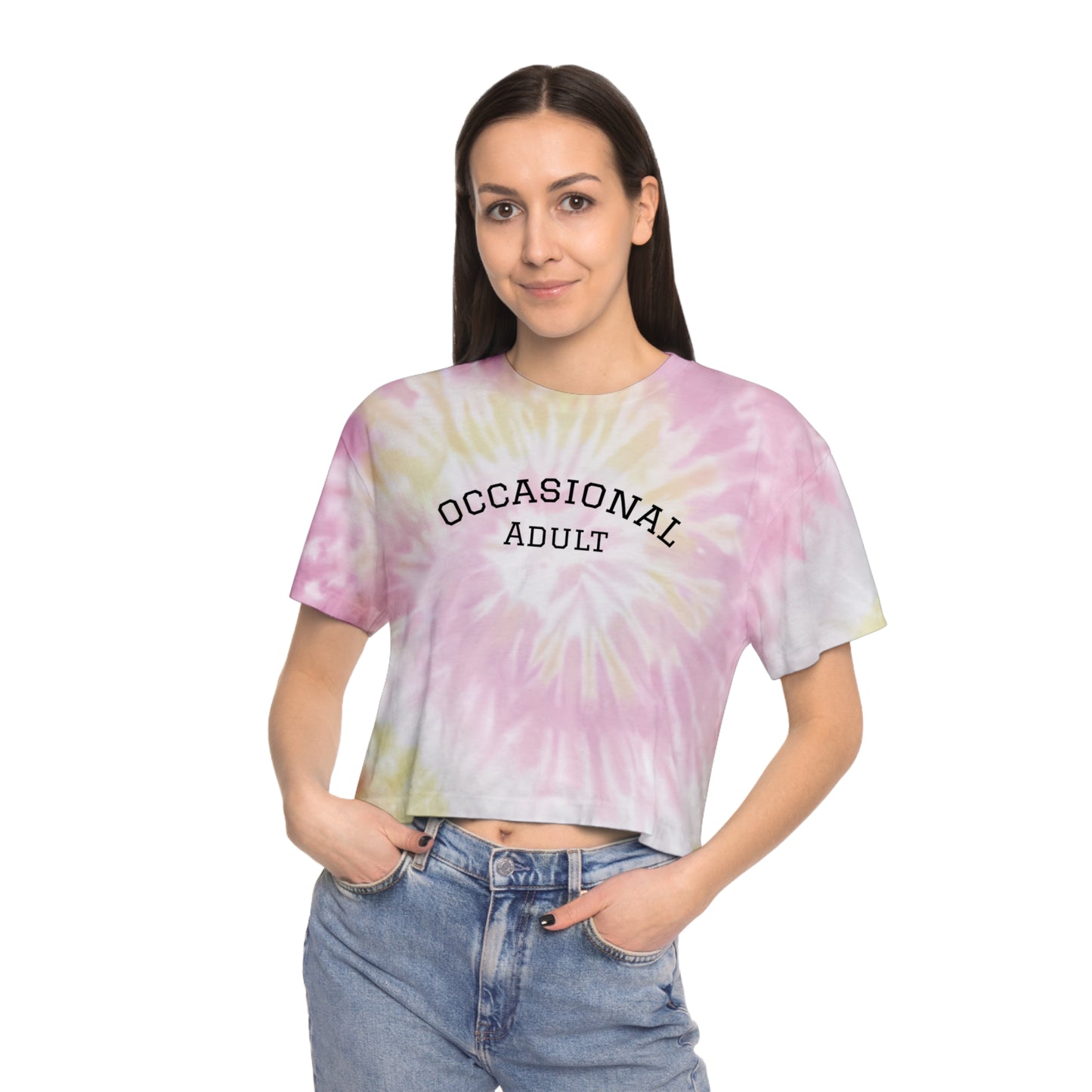 Adult Women's Tie-Dye Crop Tee