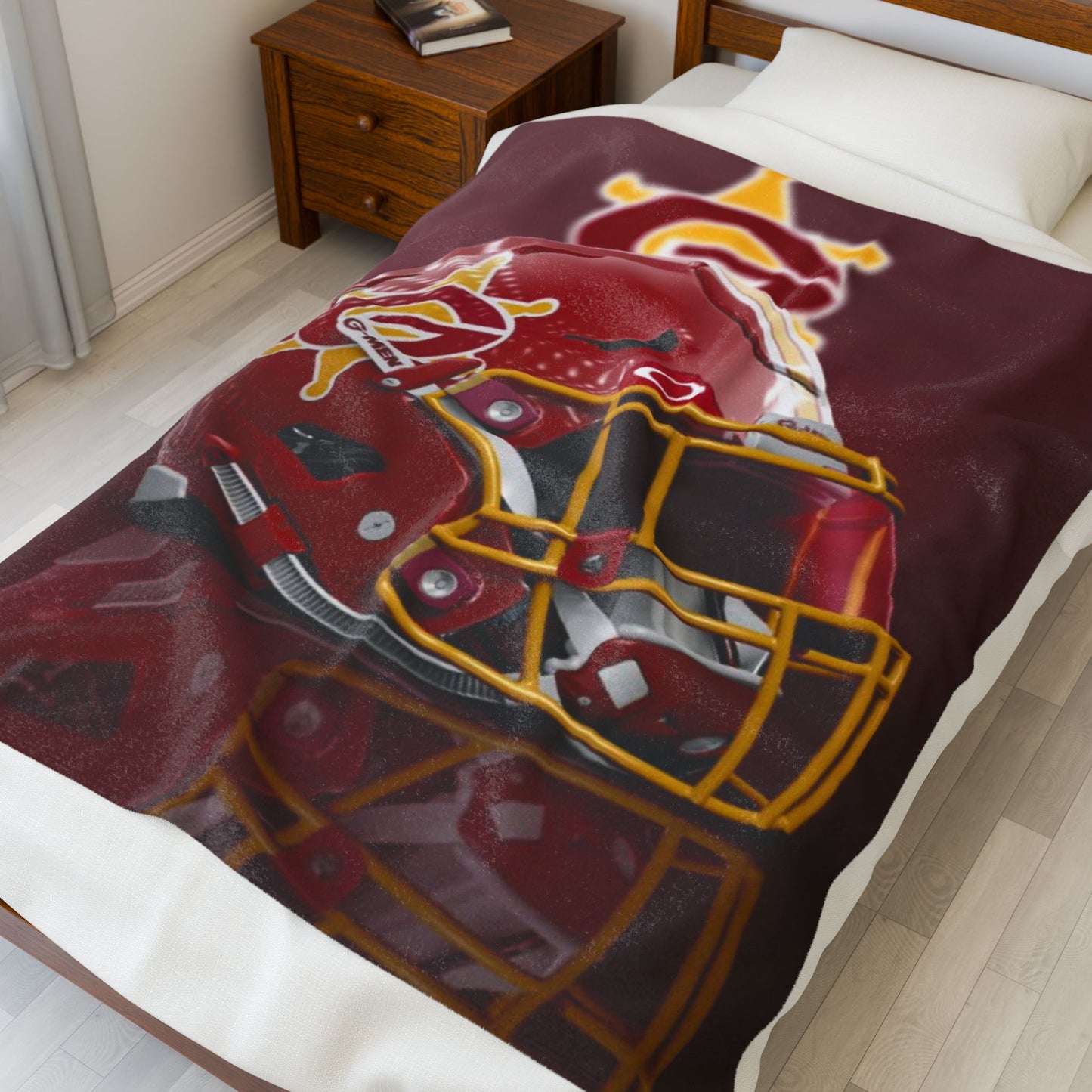 Velveteen Plush Blanket Graham G-Men Football