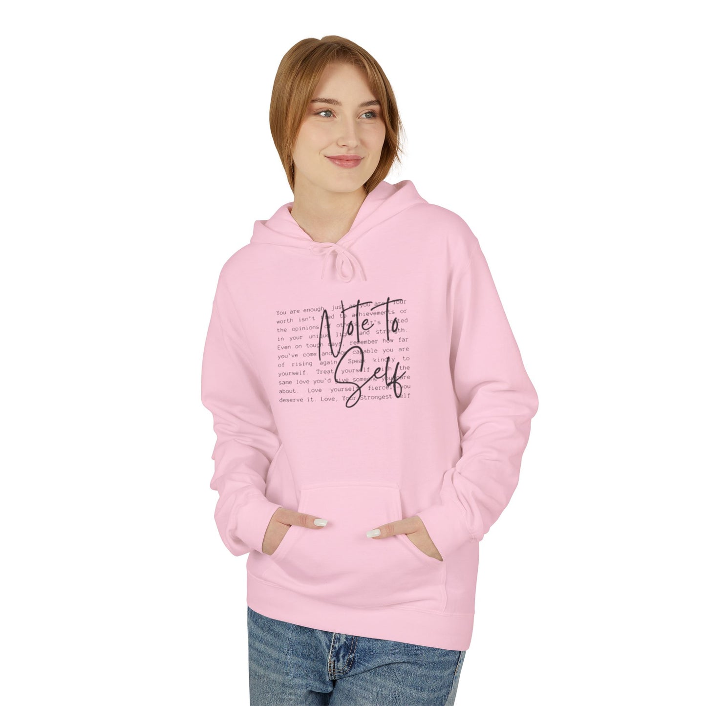 Note to Self Unisex Midweight Soft-style Fleece Hoodie