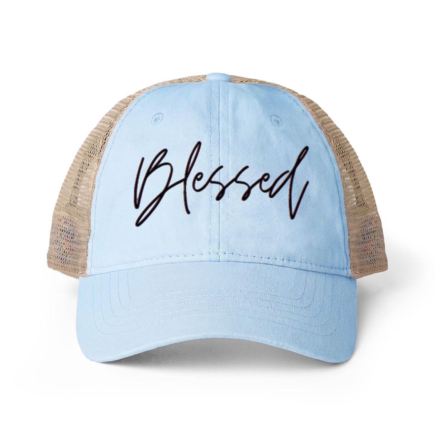 Blessed Women's Washed Mesh-Back Cap