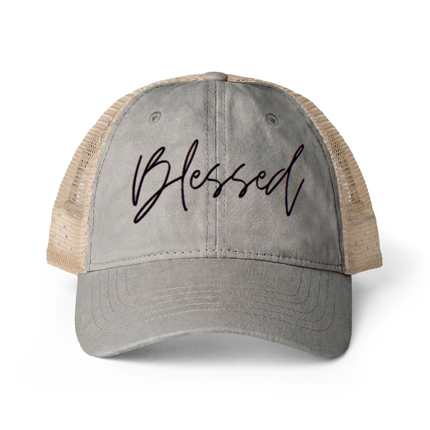 Blessed Women's Washed Mesh-Back Cap
