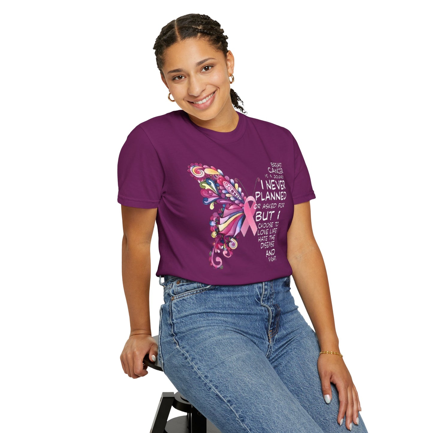 A Journey I Never Planned Unisex Garment-Dyed T-shirt