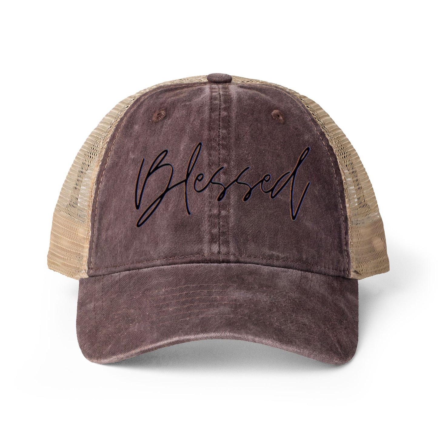 Blessed Women's Washed Mesh-Back Cap