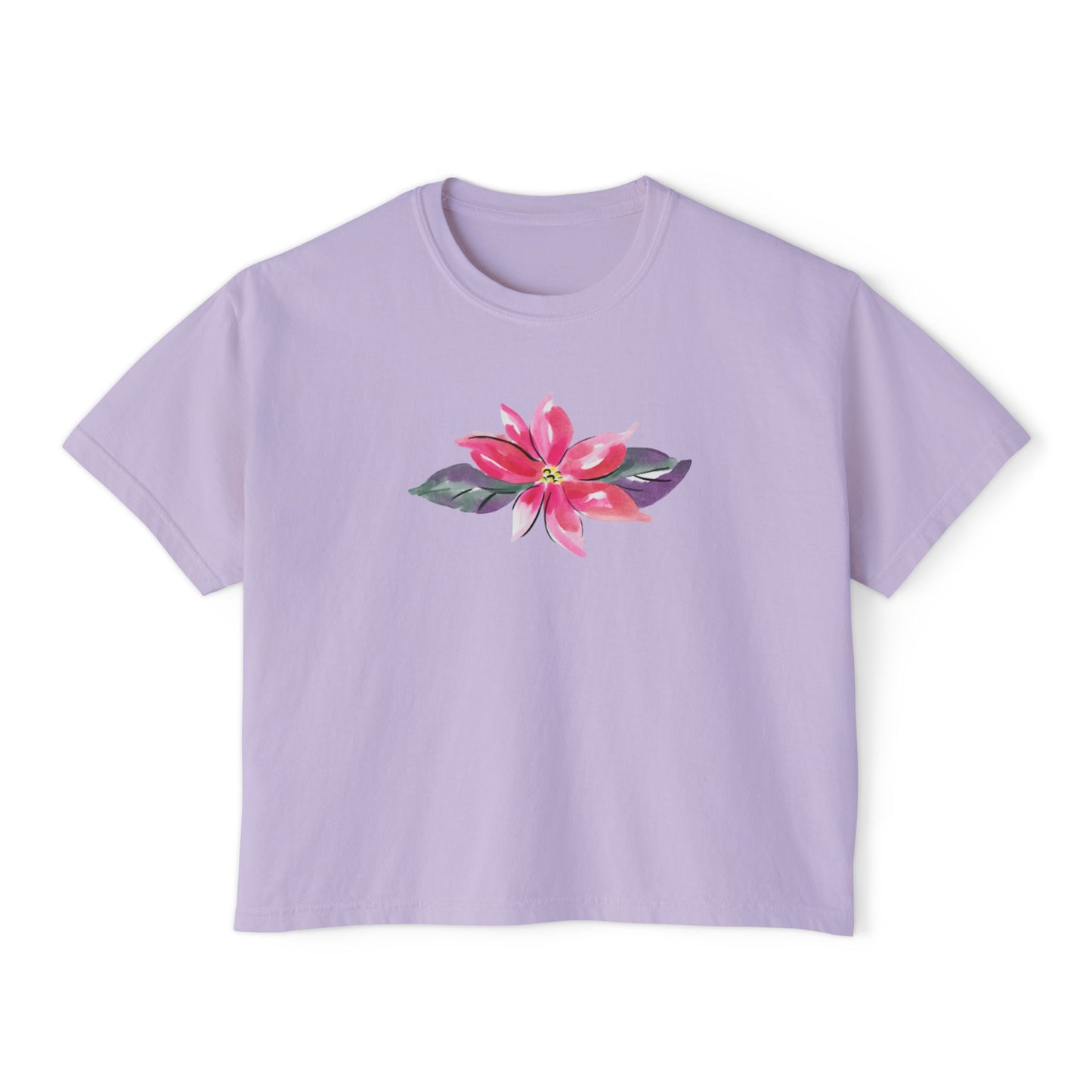 Pink Flower Women's Boxy Tee