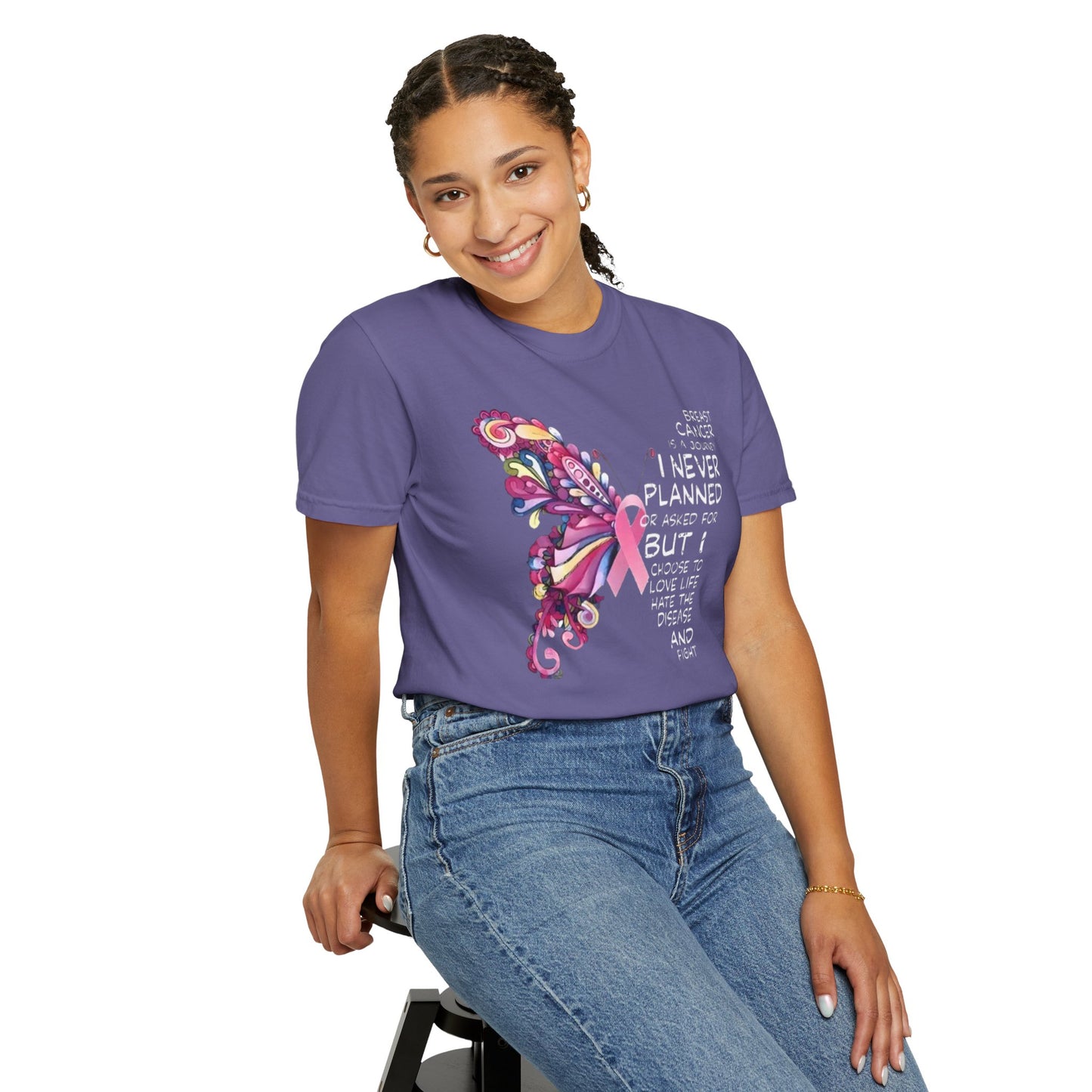 A Journey I Never Planned Unisex Garment-Dyed T-shirt