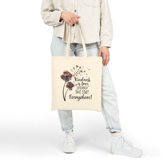 Kindness is Free Canvas Tote Bag
