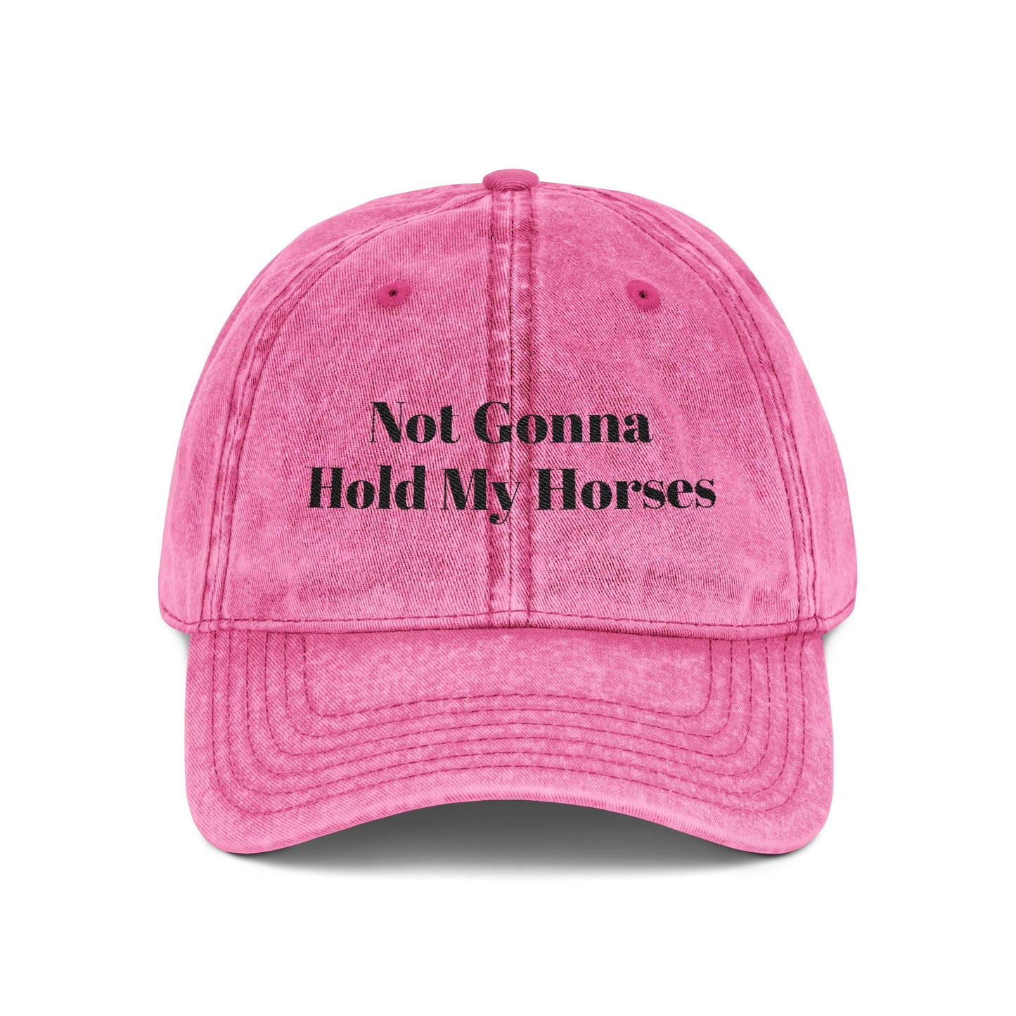 Not Gonna Hold My Horses Vintage Cap (Embroidery)