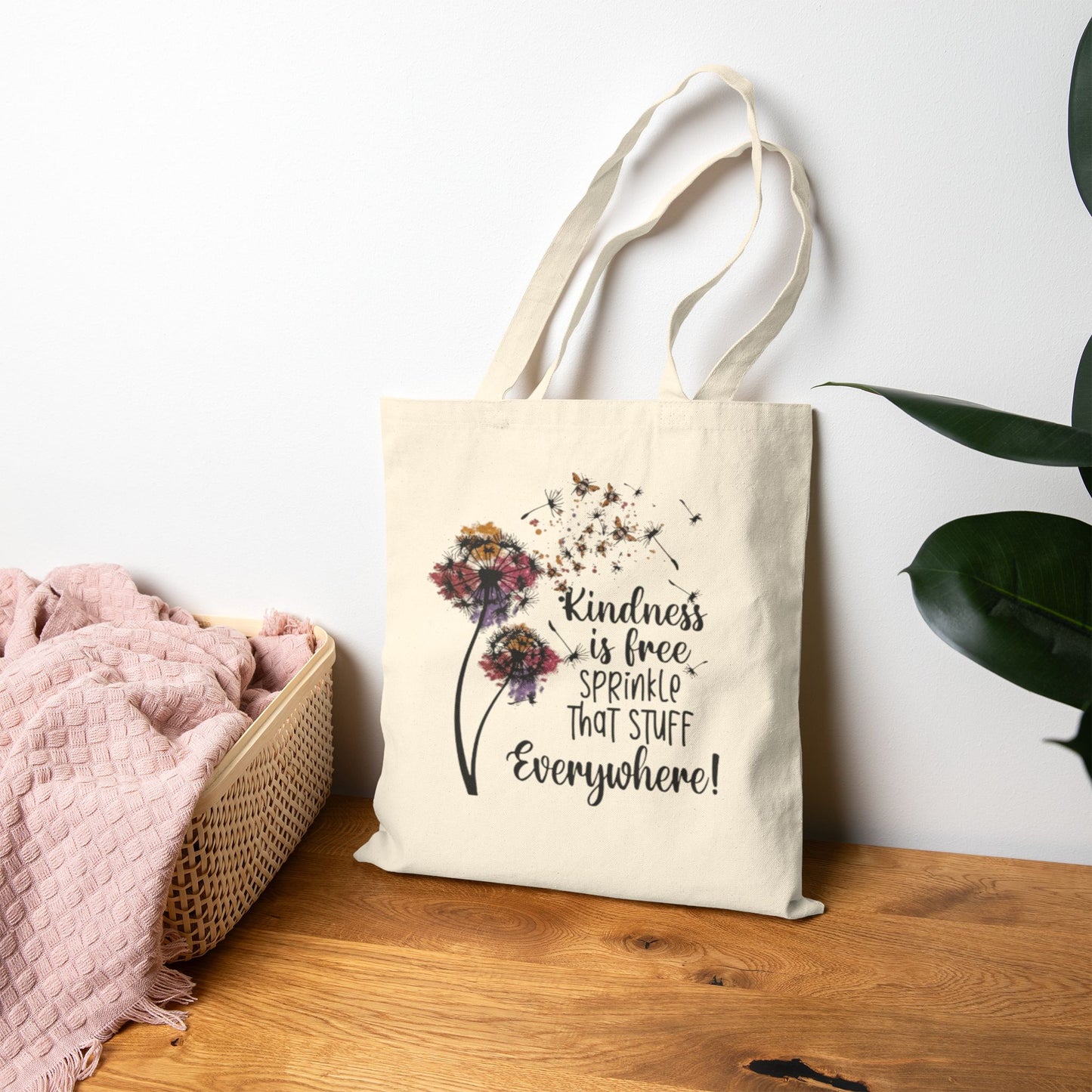 Kindness is Free Canvas Tote Bag