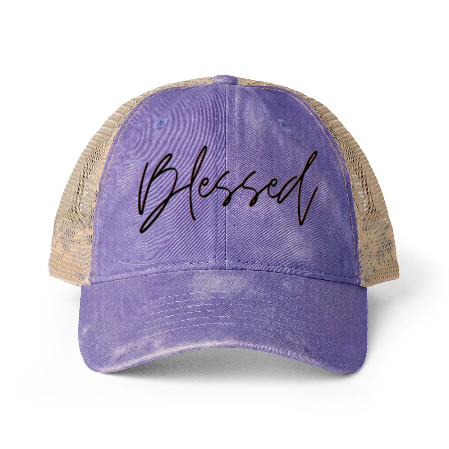 Blessed Women's Washed Mesh-Back Cap