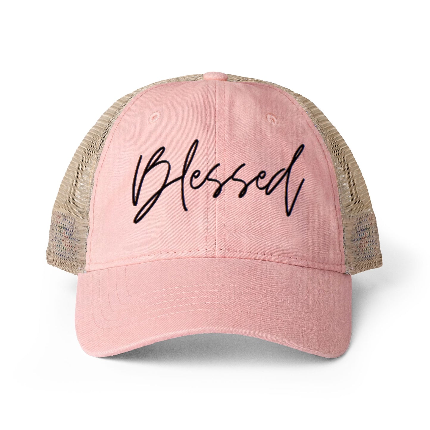 Blessed Women's Washed Mesh-Back Cap