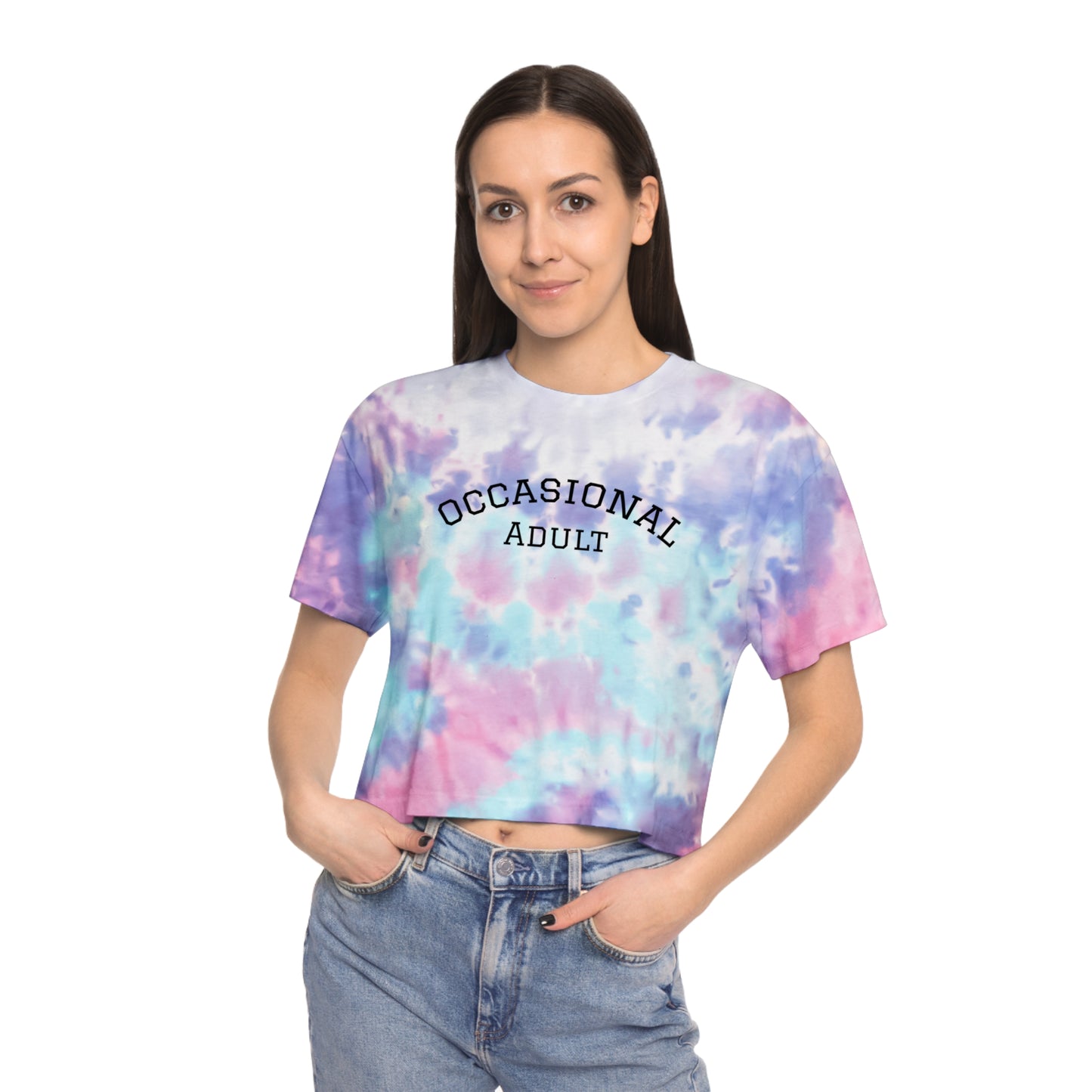 Adult Women's Tie-Dye Crop Tee