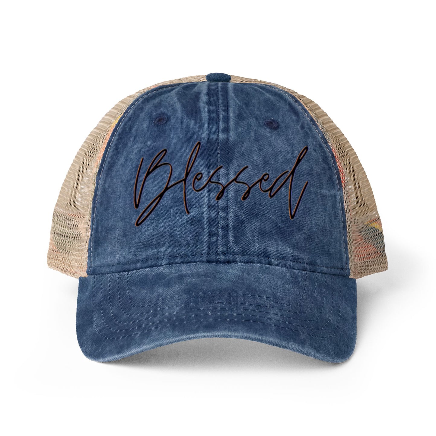 Blessed Women's Washed Mesh-Back Cap