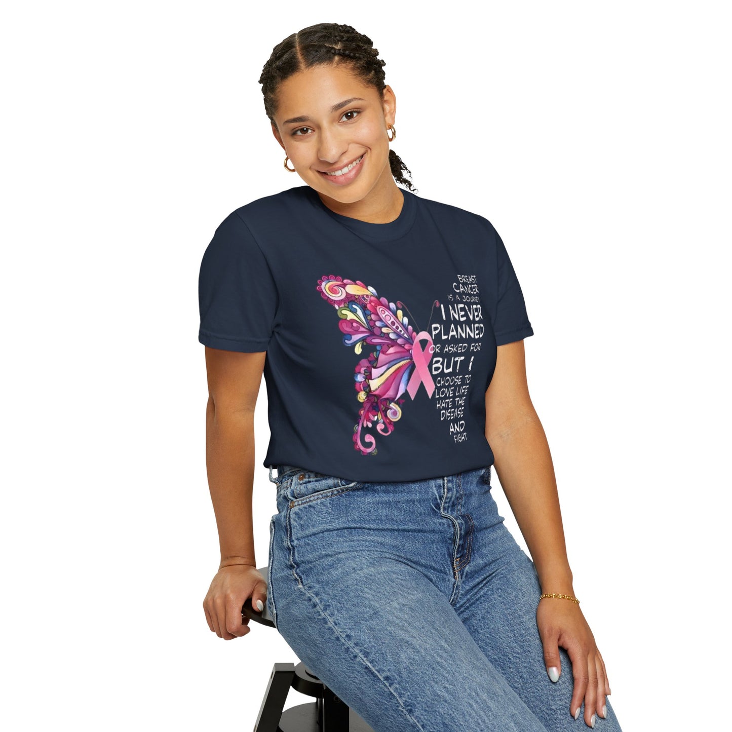 A Journey I Never Planned Unisex Garment-Dyed T-shirt