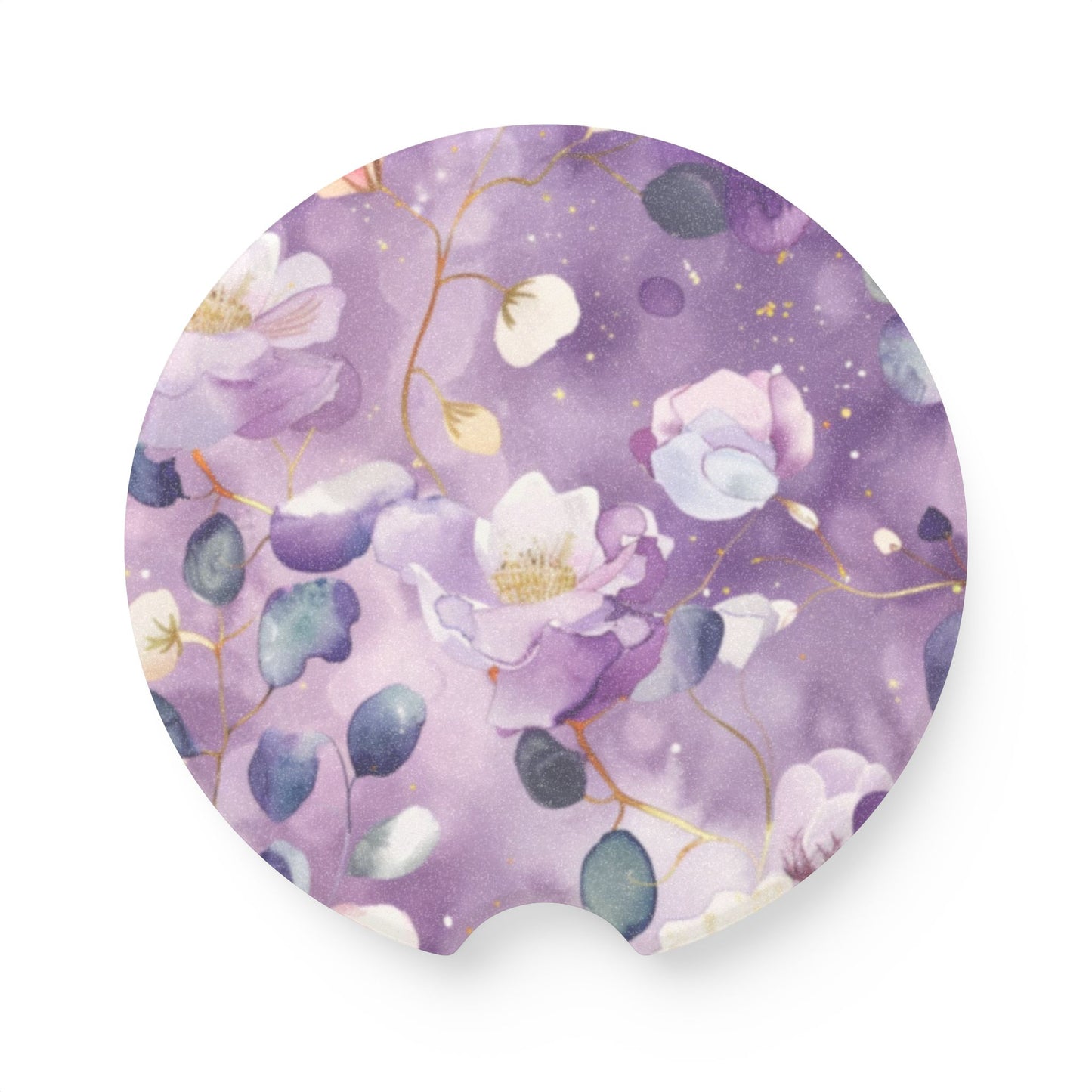 Purple Soapstone Car Coaster