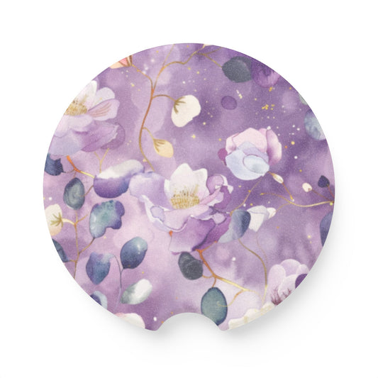 Purple Soapstone Car Coaster