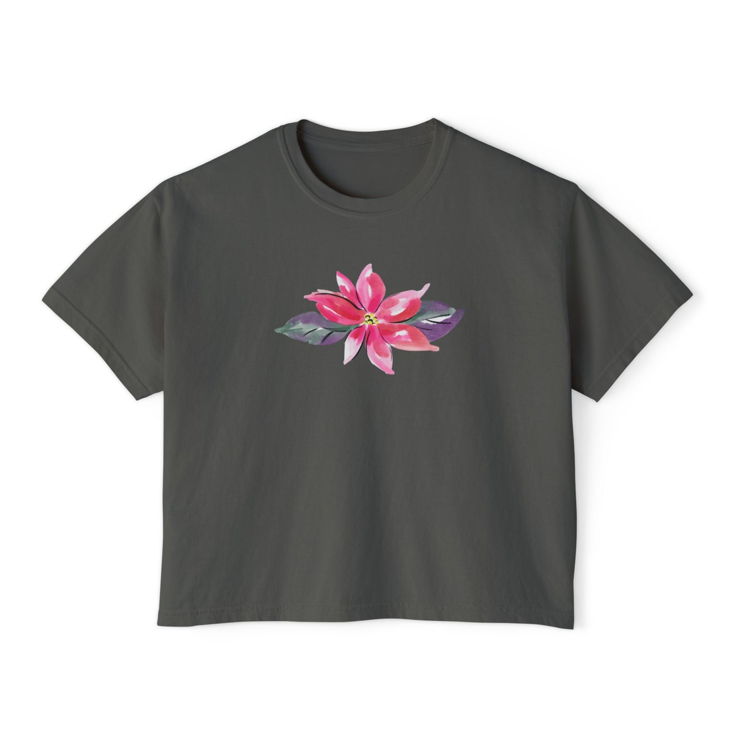 Pink Flower Women's Boxy Tee