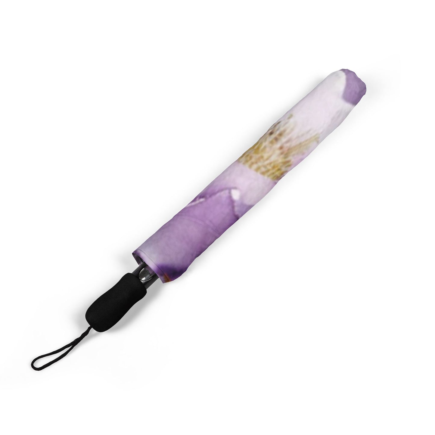 Purple Semi-Automatic Foldable Umbrella