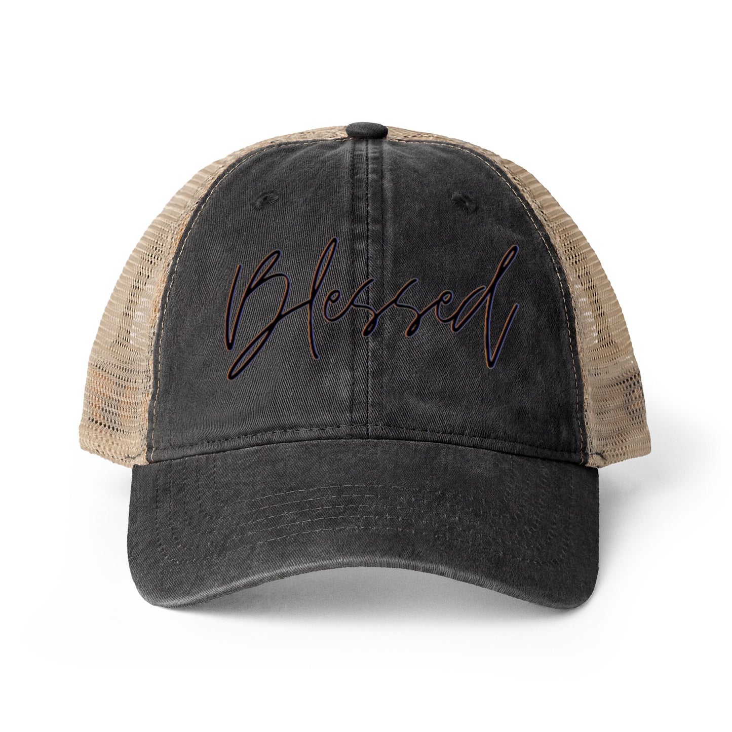 Blessed Women's Washed Mesh-Back Cap