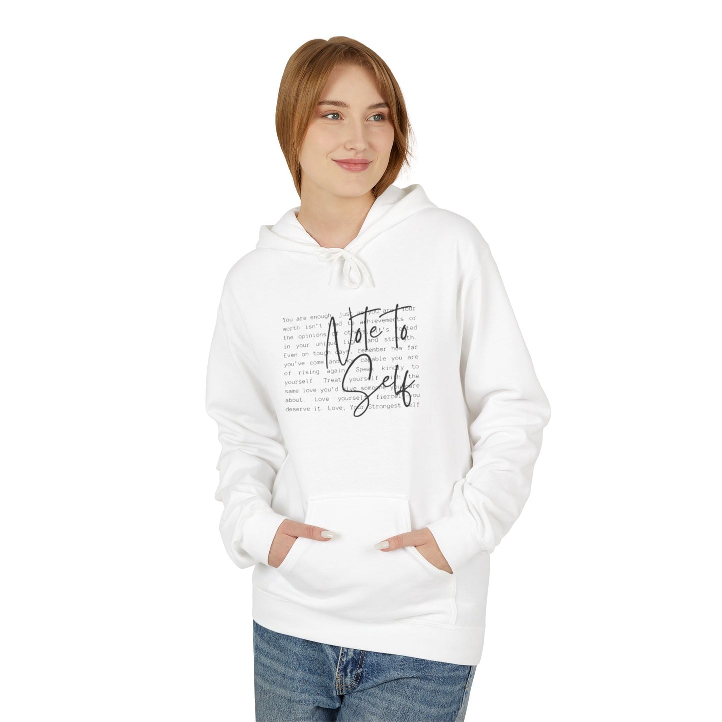 Note to Self Unisex Midweight Soft-style Fleece Hoodie