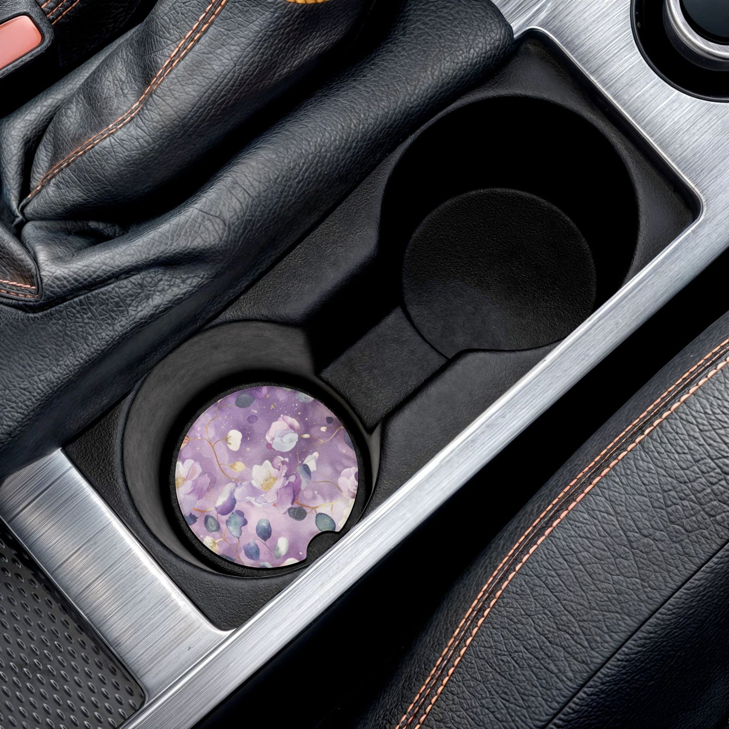 Purple Soapstone Car Coaster