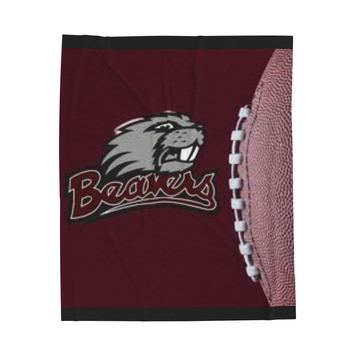 Beaver Nation Velveteen Plush Blanket