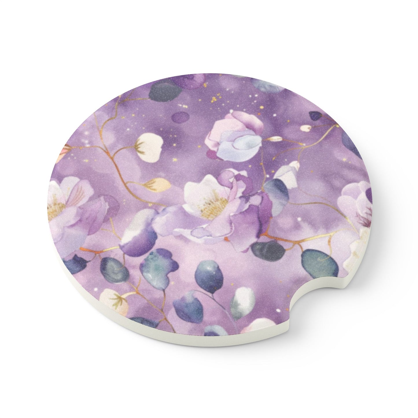 Purple Soapstone Car Coaster