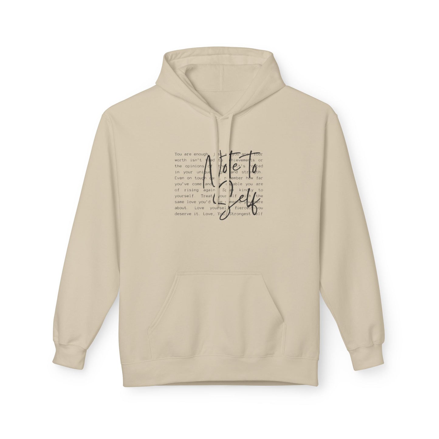 Note to Self Unisex Midweight Soft-style Fleece Hoodie