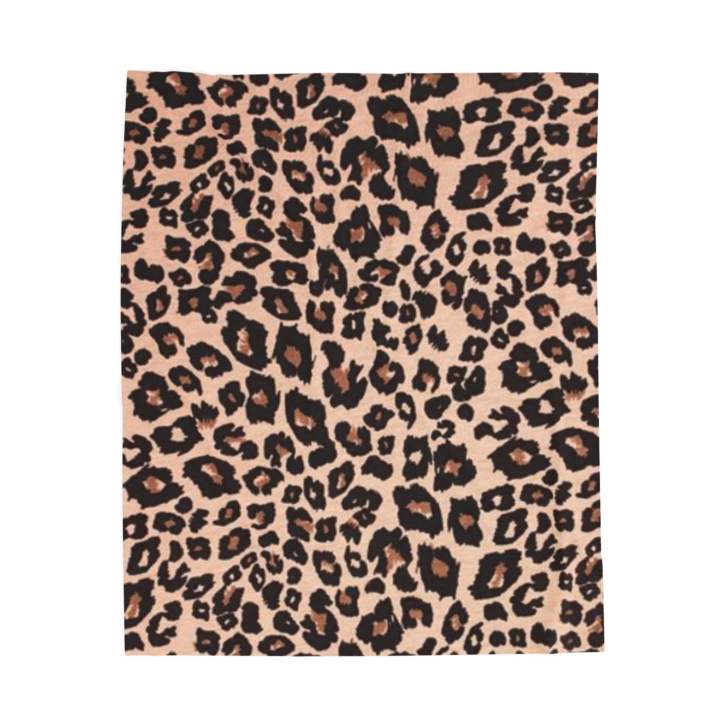Leopard Print Velveteen Plush Blanket